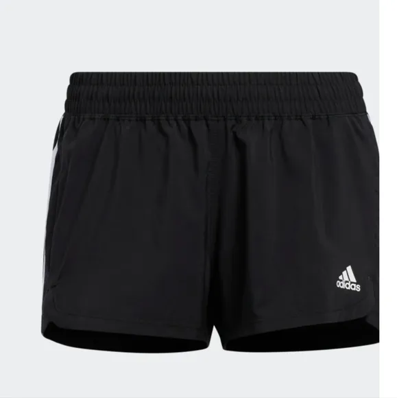 Adidas NWT PACER 3-STRIPES WOVEN Black SHORTS Size M - Image 2