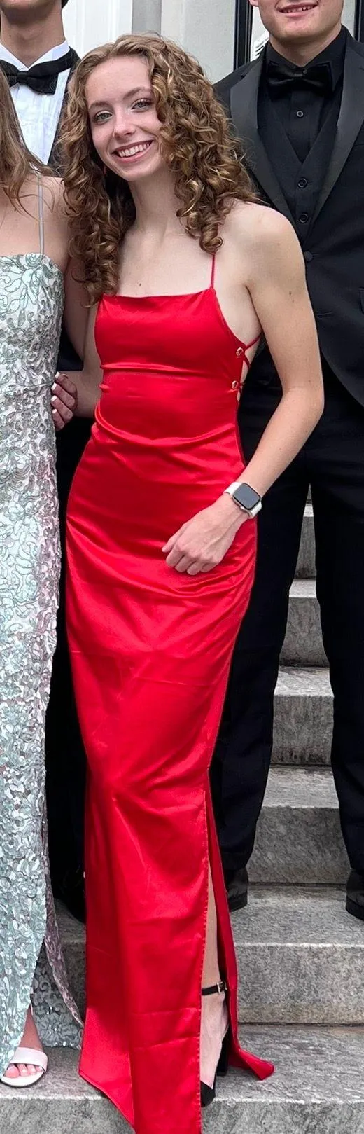 Beginning Boutique Satin Maxi Dress - Image 9