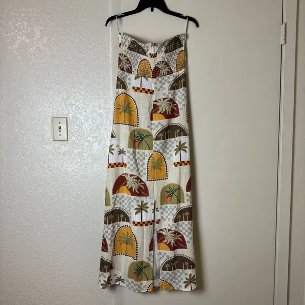 Paper Heart Strapless Maxi Linen Blend Dress NWT Size M - Image 4