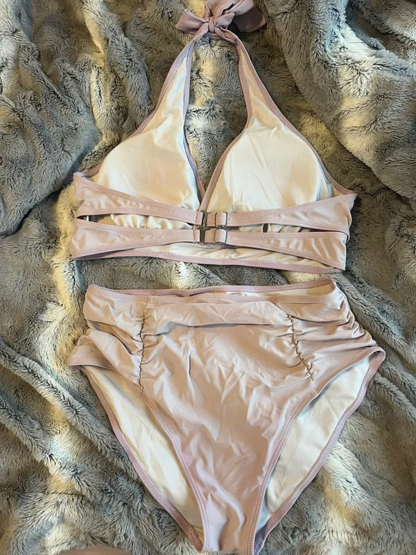 Light Purple Two Piece Swim Suit Size XL - Image 2