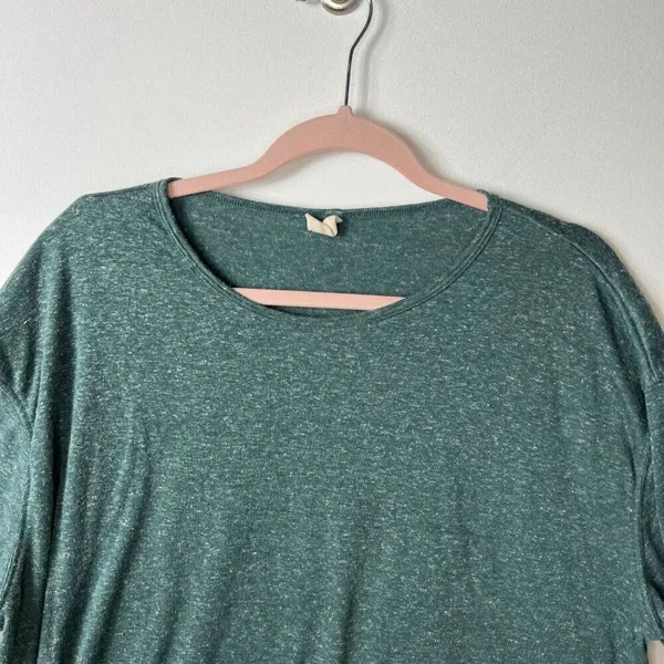 Wishlist green linen t-shirt women’s size‎ m/l - Image 3