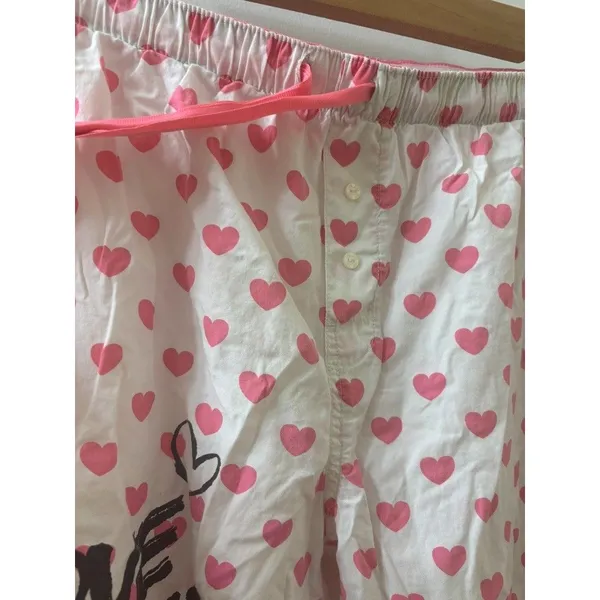 Victoria's Secret PINK SWEET HEART PRINT “CALL ME BABY” SLEEP drawstrings PAJAMA PANTS - Image 2