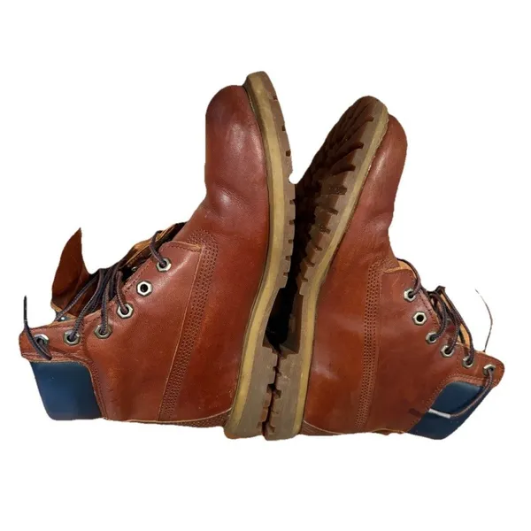 Timberland Womens US 9.5 Primaloft Boot Cognac Brown Leather 6 Inch Lace Up - Image 5