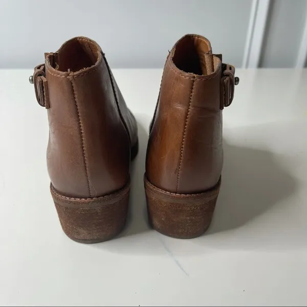 Madewell brown‎ leather dakota cutoff booties 8.5 - Image 5