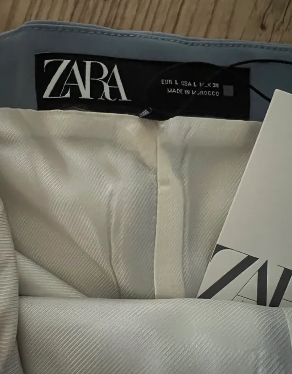 Zara blue Draped Bustier Top   - Image 5