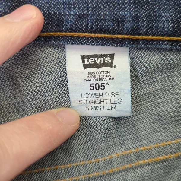 Levi's‎ 505 Women's Jeans 8 MIS L-M Lower Rise Straight Leg Medium Wash Denim - Image 7