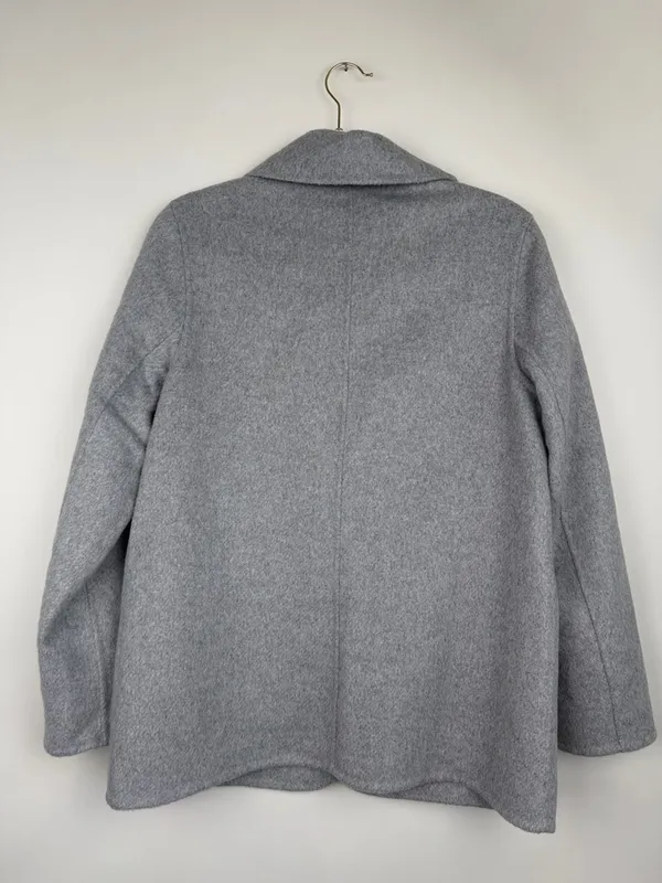 Abercrombie & Fitch Gray Heavy-weight Wool Blend Blazer Coat Size Medium NWT - Image 4