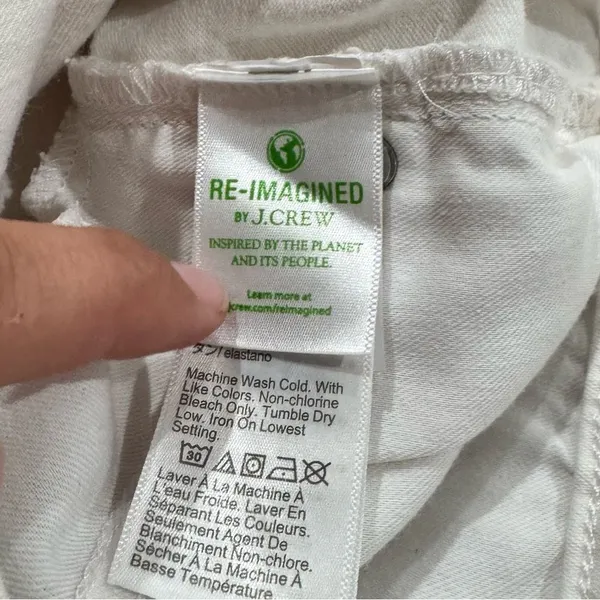 J. Crew Toothpick Skinny White Jeans Women’s 28 - Image 2