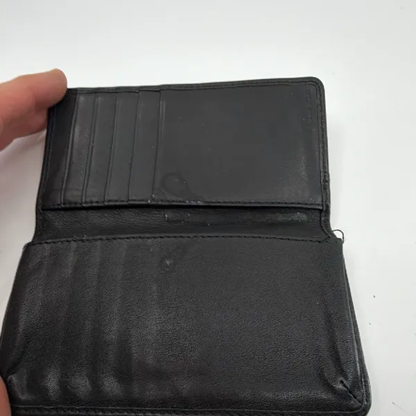 Coach Perforated Black Leather Wallet - Image 7