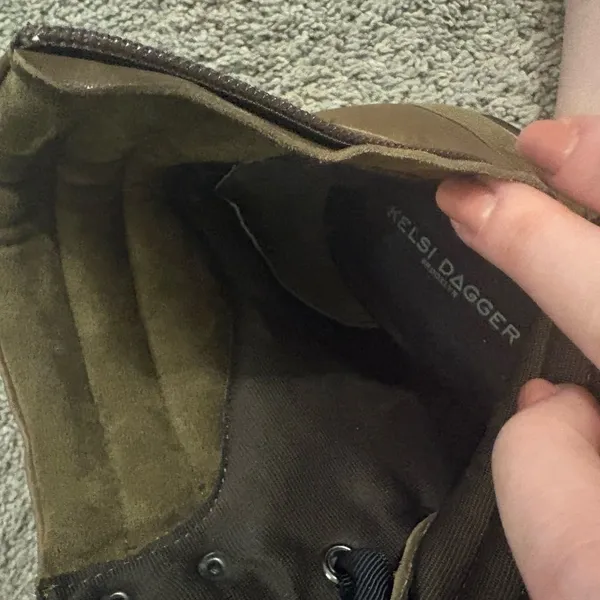 NWOT Kelsi Dagger Brown Ankle Boots with Black Laces - Image 8