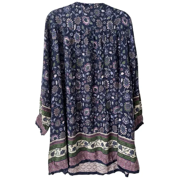 NWT Natural Life Dara Blue Floral Mini Dress Size Small - Image 2