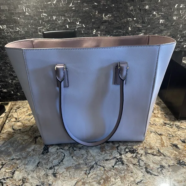 Kate Spade Cameron Street Havana Work Tote Shoulder Bag Open Top Pink Two Tone - Image 4