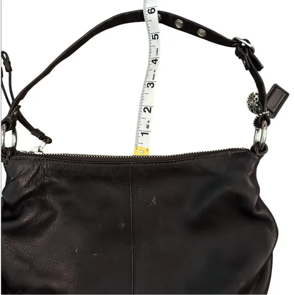 Coach Vintage Black/Brown Leather Mini Shoulder Bag - Image 15