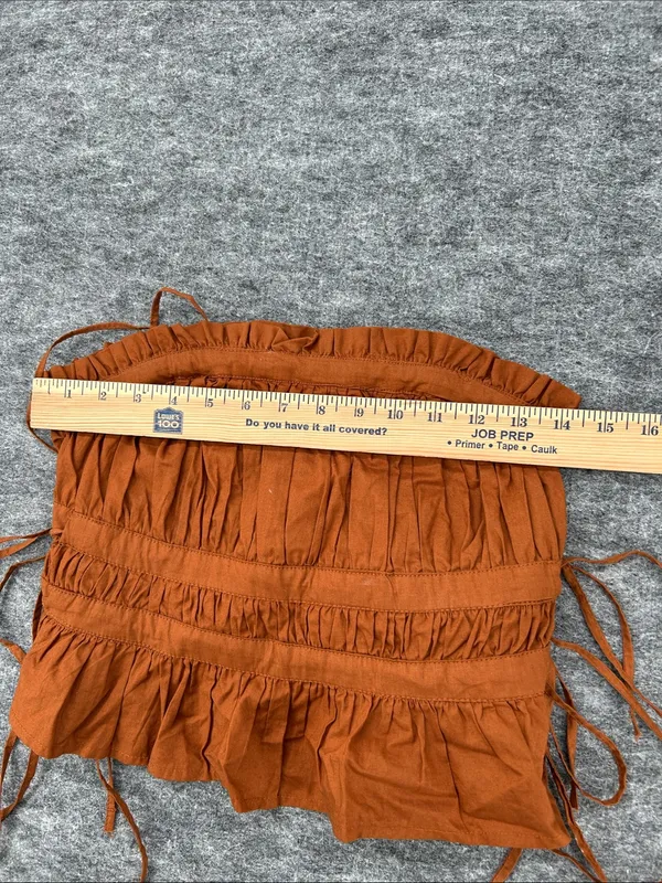 Free People Gabby Tube Cropped Top - Terracotta -XSMALL - Removable Straps - Image 11