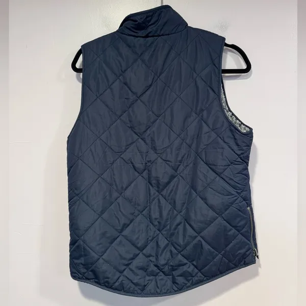 Blue Sherpa quilted dual side‎ dry goods vest - Image 3