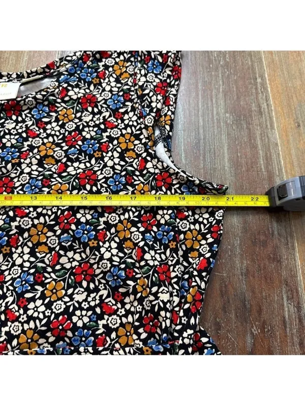 Maeve Anthropologie Floral Peplum Top XL - Image 9