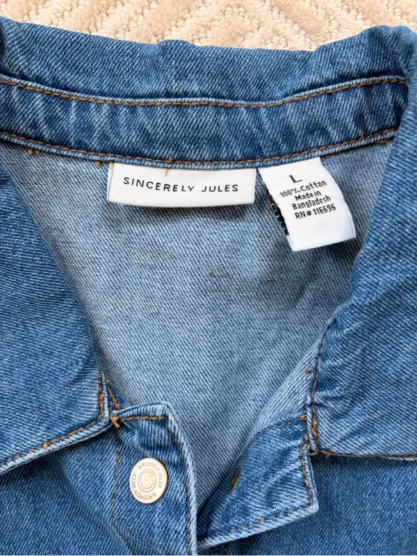 Sincerely Jules Denim Mini Dress - Image 5