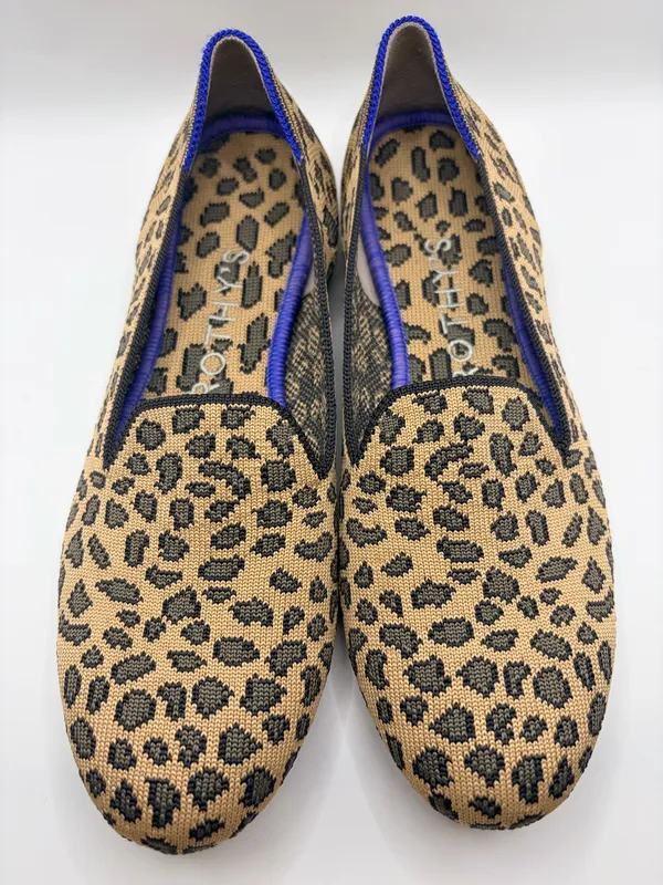 Rothy’s The Loafer Leopard Animal Print Knit Slip On Comfort Flats Women 7 - Image 3