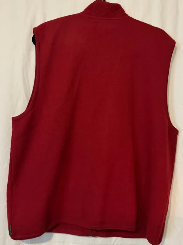 Woolrich Red Zip‑Up Vest – Size 2XL - Image 2