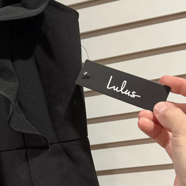 Lulu's Black Midi Ruffle Sheath Dress - Image 2