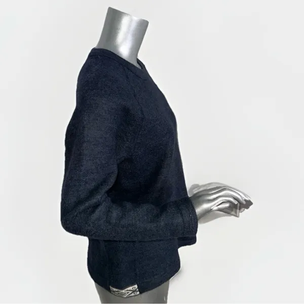 Paka Royal Alpaca Blend Sweater Womens Small Gray Handmade Pullover - Image 6