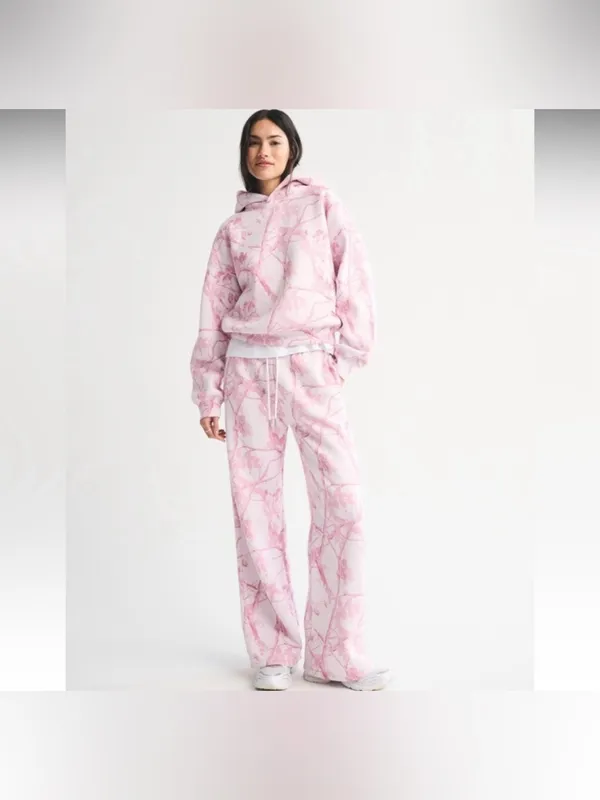 Abercrombie & Fitch Sunday Hoodie - Pink Camo - Image 6