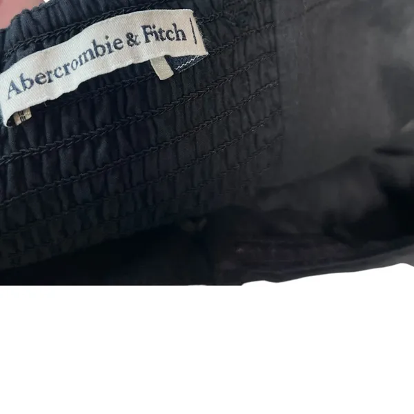 Abercrombie Bubble Hem Mini Dress Strapless‎ Black White Size XL - Image 11