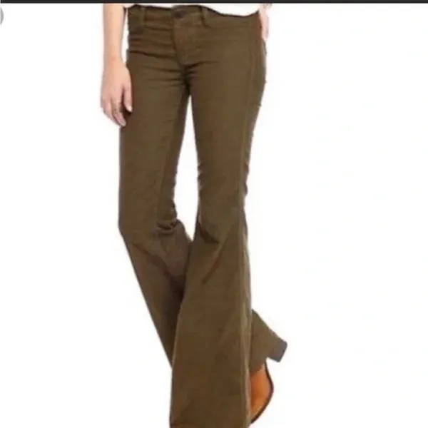 Free People We The Free “Just Float On” Corduroy Flare Pants Size 26 - Image 4