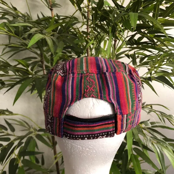 Y2K Boho Chic Kitschy Gypsy Hippie Aztec Western Beaded cross messenger cadet military newspaper baker boy cap hat - Image 6