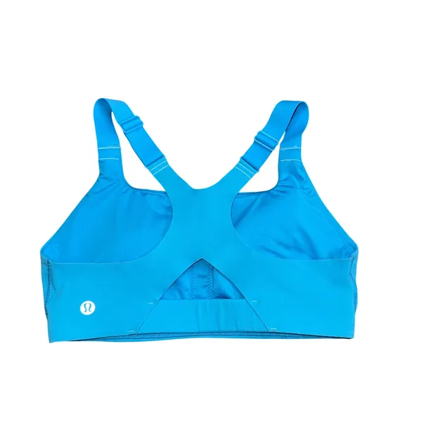 Lululemon AirSupport Bra Women 4 Cyan Blue Excellent High Support C/D LW2DQ8S - Image 2