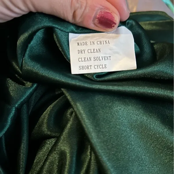 Revelry dark green sleeveless v neckline maxi dress, formal gown-Size 10 - Image 6