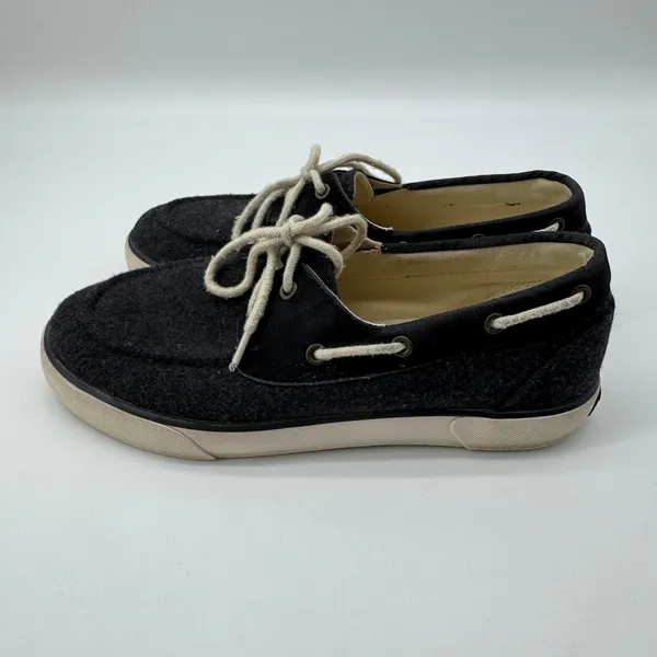 Polo Ralph‎ Lauren Lilia Boat Shoes Women 8.5B Flannel Microsuede Coastal Preppy - Image 2