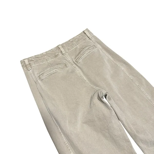 Madewell Tapered Denim Trouser Women's 27 High Rise Khaki Cotton Blend Jean - Image 5