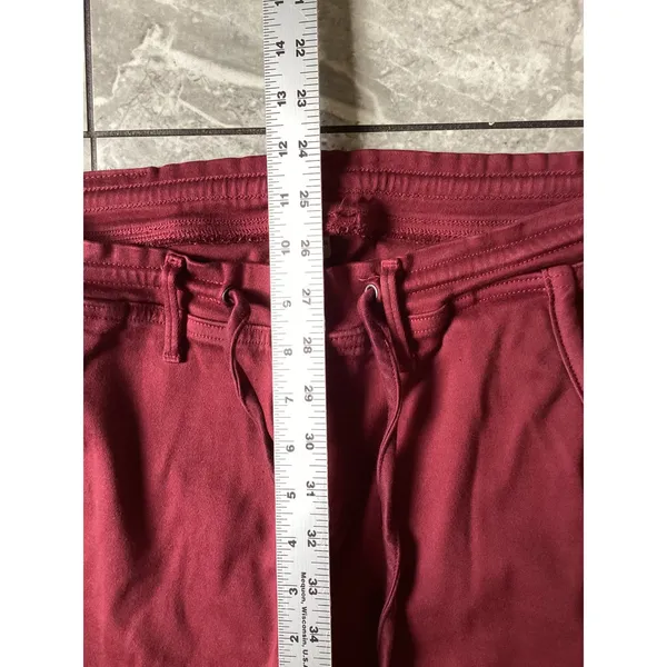 True Religion Womens Burgundy Slim Fit Jogger Pants Drawstring Size M - Image 5