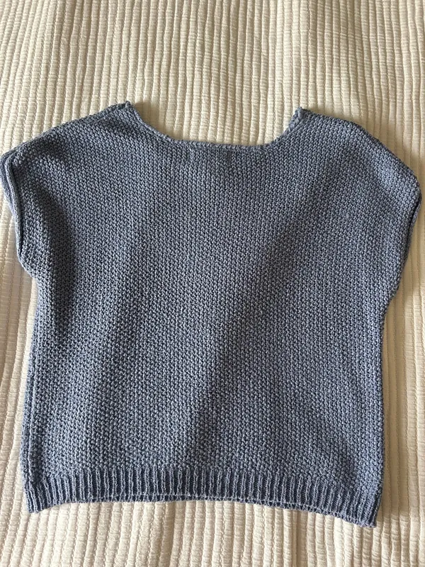Blue knit top - Image 2