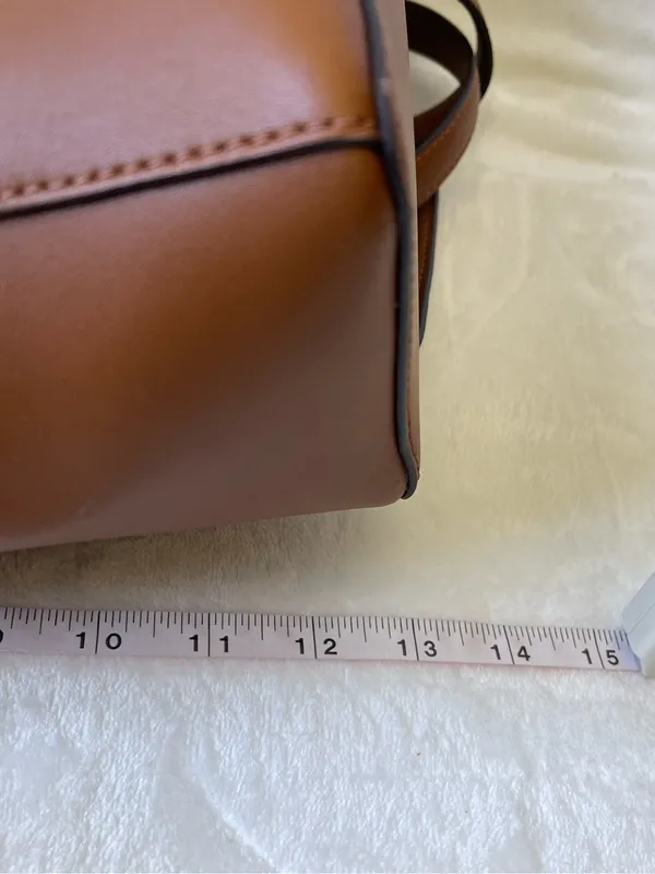 Lauren Ralph Lauren Leather Backpack in Brown Minimalist Quiet Luxury Preppy - Image 9