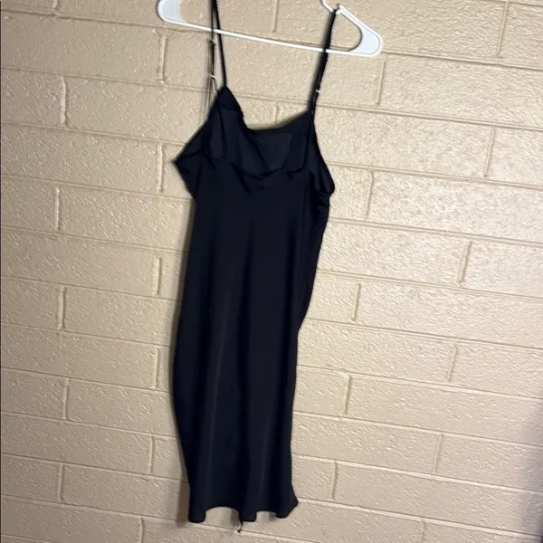 Free People Black Spaghetti Strap Slip Dress - Image 2