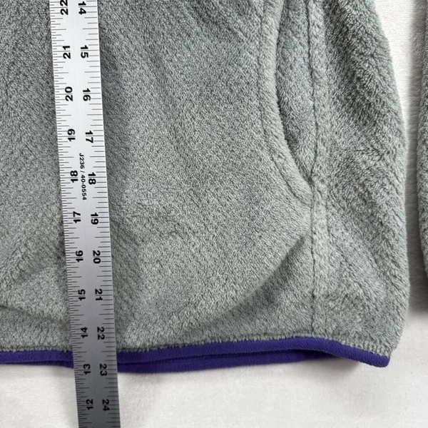 Patagonia Fleece Re-Tool Snap-T Pullover Gray Purple Polartec‎ Thermal Pro S - Image 3