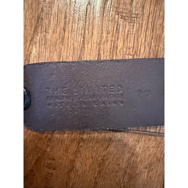 The limited Genuine leather vintage black buckle belt bundle size S/M - Image 5