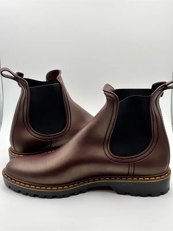 Igor Women's Chelsea Combat Boots / Rain Boots in Burgundy size 41 - Image 2
