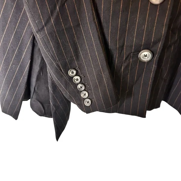 We The Free Black and Brown Pinstripe Blazer Size M - Image 8