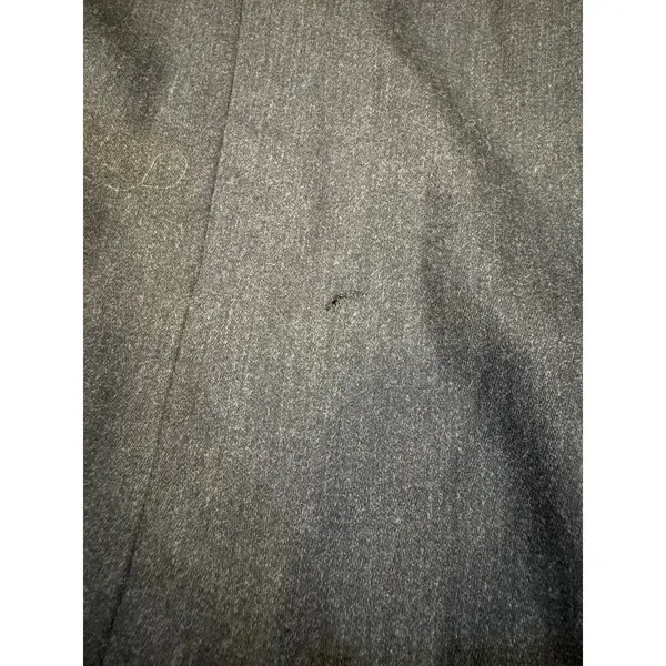 Vintage Dead‎ stock Carlisle Wool Gray Pencil Midi Skirt Size 16 Faux Wrap - Image 11