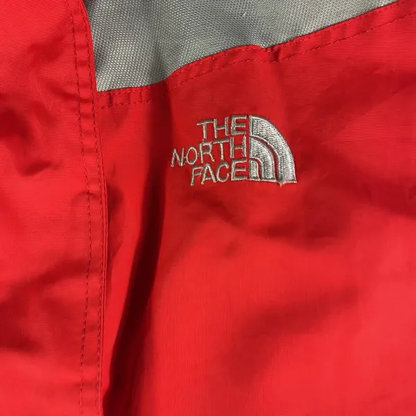Vintage The North Face Jacket Womens XL Summit Series HyVent Red Gray‎ Hooded - Image 2