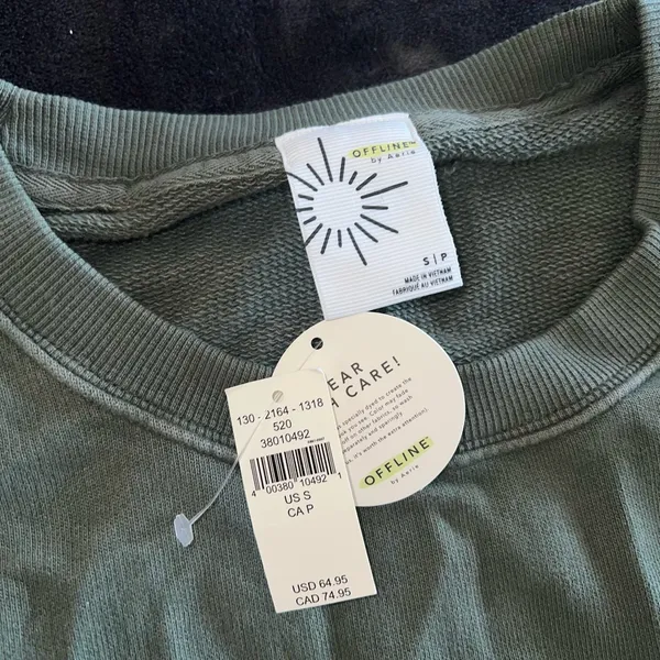 Aerie Offline Throw-Back Oversized Fleece Crew Size Small New with tag - Image 7