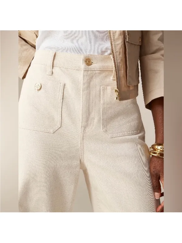 J.Crew Sailor denim trouser in ecru 27 - Image 3