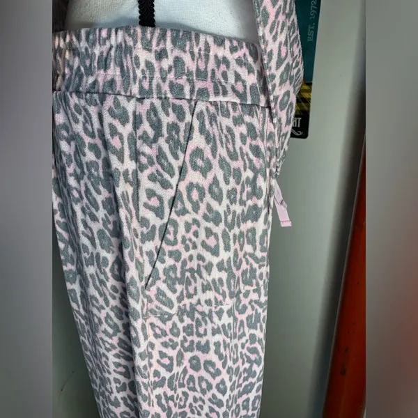 Just Be Pink Animal Print Lounge Set - Image 6