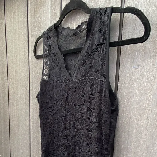 Black Lace‎ Mini Dress Black - Image 4