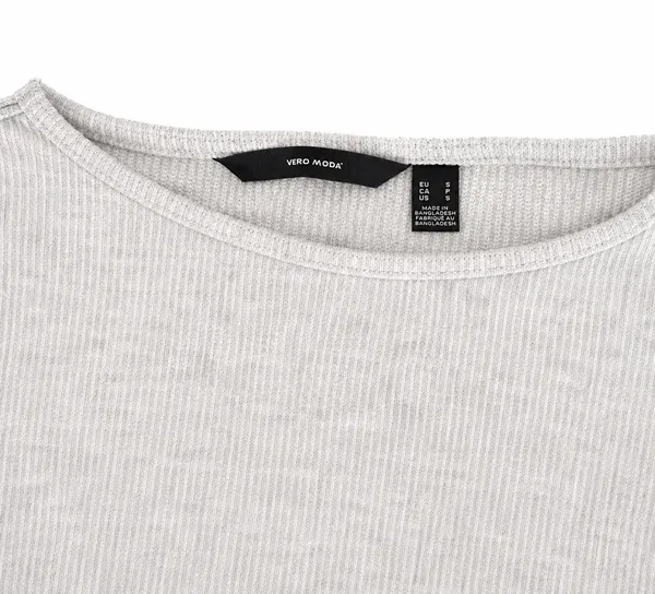 VERO MODA Grey sweater dress with tie waist - Image 2
