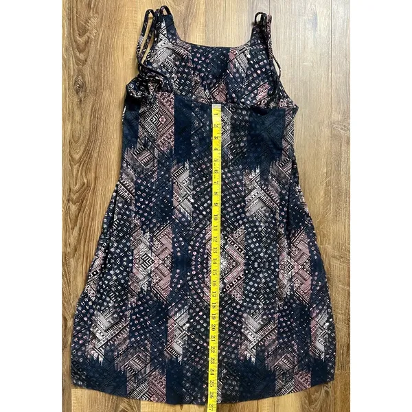 Kyodan Outdoor Leaf Print Mini Dress, Women's Size L‎ Navy Bra Built In Pockets - Image 5