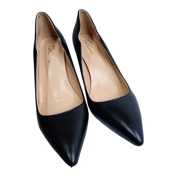 Petit Cadeau Lavinia Black Vegan Leather Stilettos Women's Size 7 - Image 11